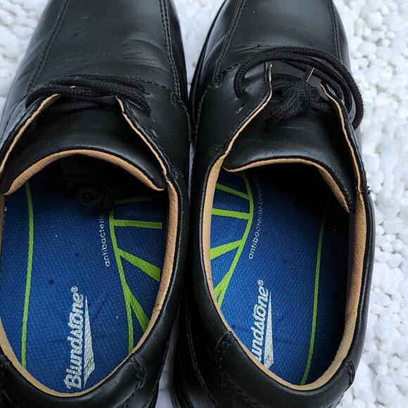 BLUNDSTONE BLACK STEEL TOE OXFORDS SIZE 8.5 VERY TOUGH LEATHER ? main image 9